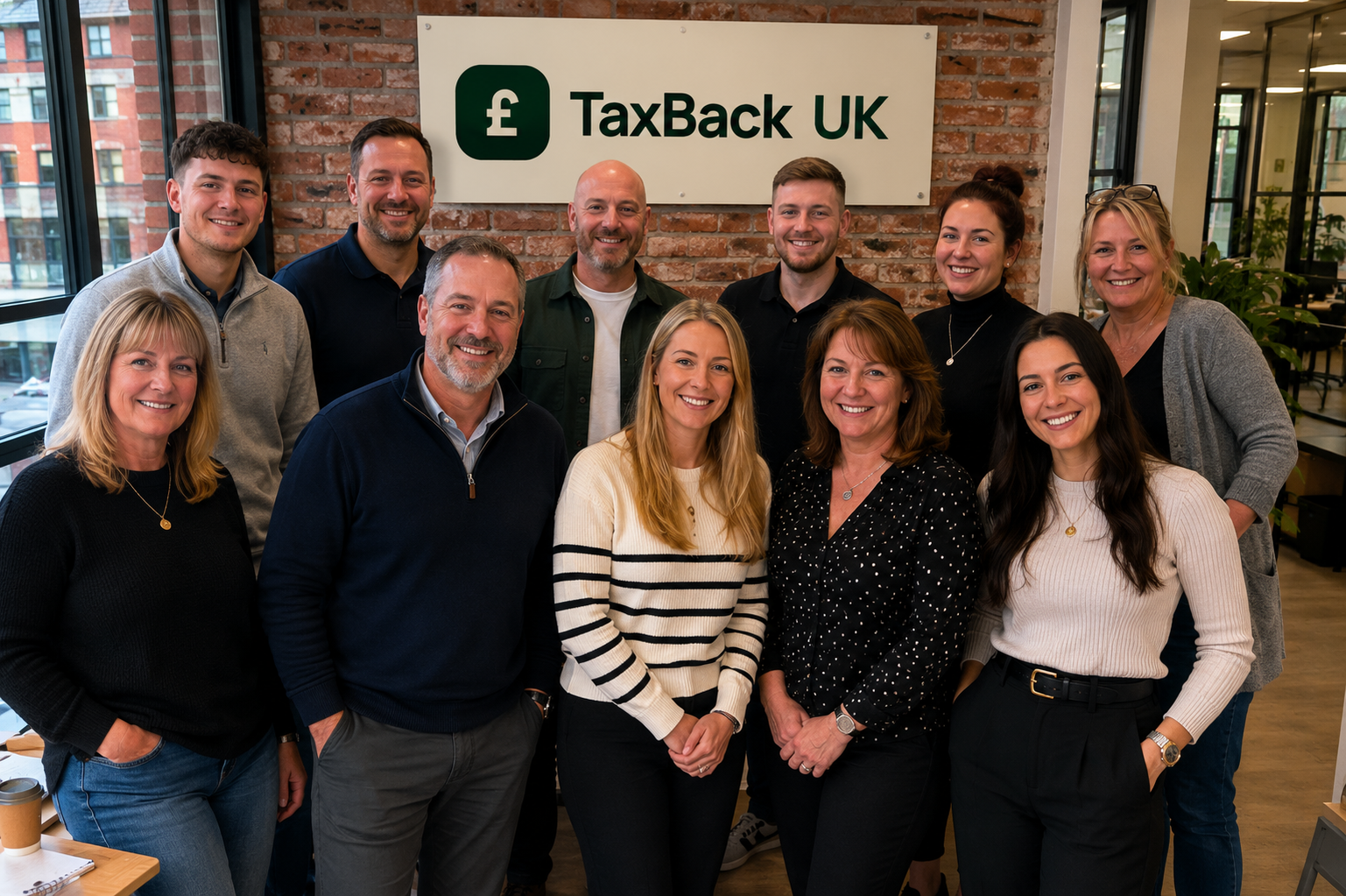 TaxBack UK team in our Manchester office